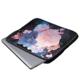 Mitternacht Bloom Laptopschutzhülle (Vorne Knopf)