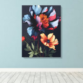 Mitternacht Bloom Leinwanddruck (Insitu (Holzboden))