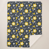 Mitternacht Bloom Sherpadecke (Vorderseite)