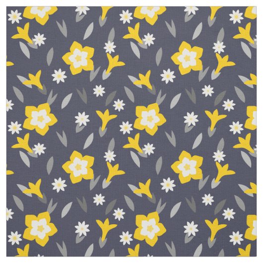 Mitternacht Bloom Stoff (Muster)