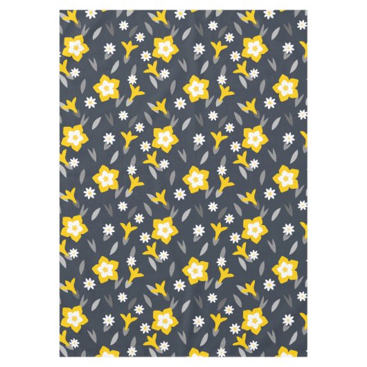 Mitternacht Bloom Tischdecke (Vorderseite)