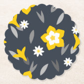 Mitternacht Bloom Untersetzer (Vorderseite)