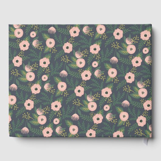 Mitternacht Blooms Brautparty Gästebuch (Rückseite)