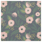 Mitternacht Blooms Stoff (Muster)