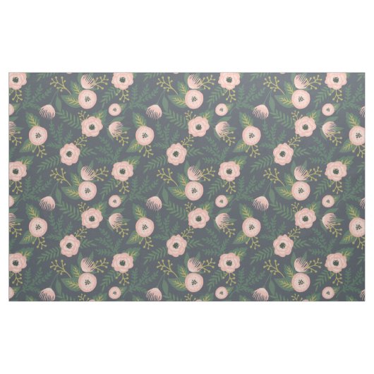 Mitternacht Blooms Stoff (Fat Quarter (45,7 x 55,9 cm))