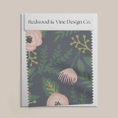 Mitternacht Blooms Stoff