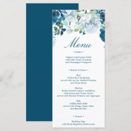 Mitternacht Blooms Wedding Menu Programm
