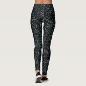 Mitternacht Blossom Elegance Leggings (Rückseite)