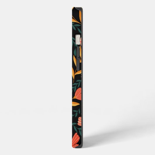 Mitternacht Blossom Floral iPhone Case iPhone Hülle (Linke Seite)