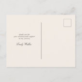 Mitternacht Blue Blush Foto Abschluss Ankündigungspostkarte (Rückseite)