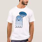 Mitternacht Blue Boo Ghost T-Shirt (Vorderseite)