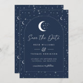 Mitternacht Blue Celestial Save the Date angekomme (Vorne/Hinten)