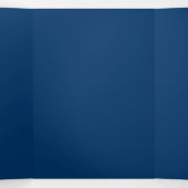 Mitternacht Blue Custom Trifold Einladung (Innenseite Mitte)