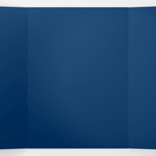 Mitternacht Blue Custom Trifold Einladung (Innenseite Mitte)