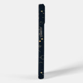 Mitternacht Blue Gold Star Konstellation Muster Case-Mate iPhone Hülle (Rückseite / Rechts)