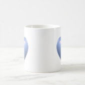 Mitternacht Blue Heart Kaffeetasse (Mittel)