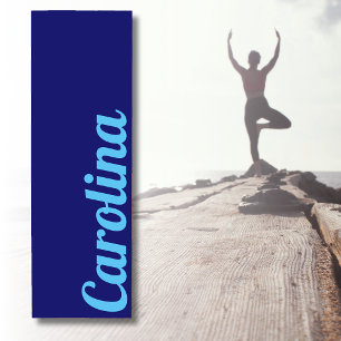 Mitternacht Blue Modern Name Stilvoll einfach Yogamatte