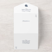 Mitternacht Blue Monstera All in One Wedite Einlad All In One Einladung (Außenbereich)