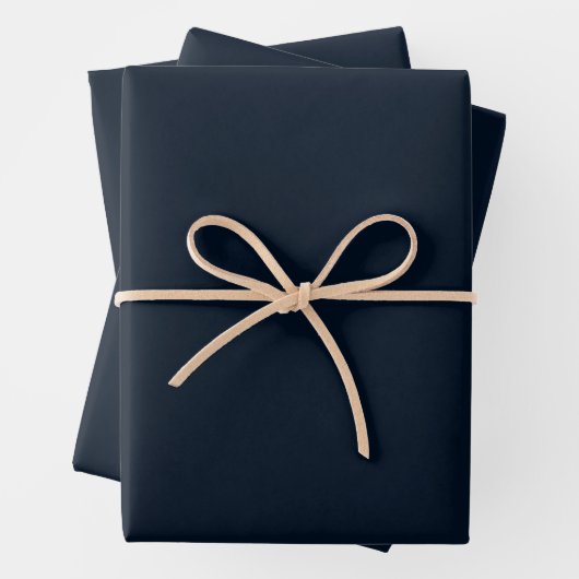 Mitternacht Blue Solid Geschenkpapier Set (Beispiel)