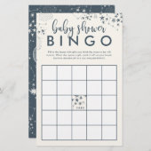 Mitternacht Blue Starry Night Baby Dusche Bingo (Vorne/Hinten)