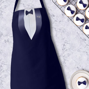 Mitternacht Blue Tuxedo Bib Waiters Kostüme Schürz Schürze