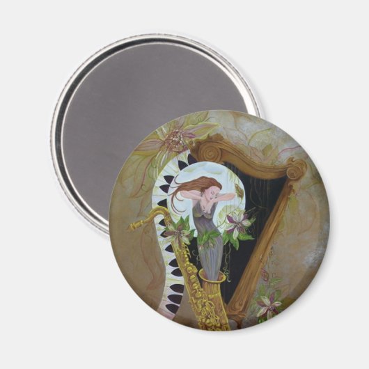 Mitternacht Blues Magnet (Vorderseite/Rückseite)