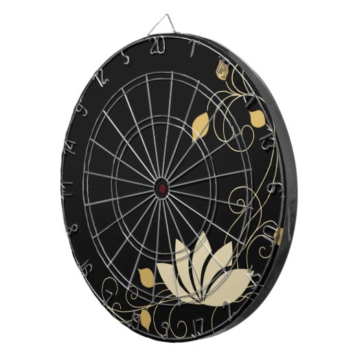 Mitternacht-Blume Dartscheibe (Vorderseite rechts)