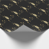 Mitternacht-Blume Geschenkpapier (Ecke)