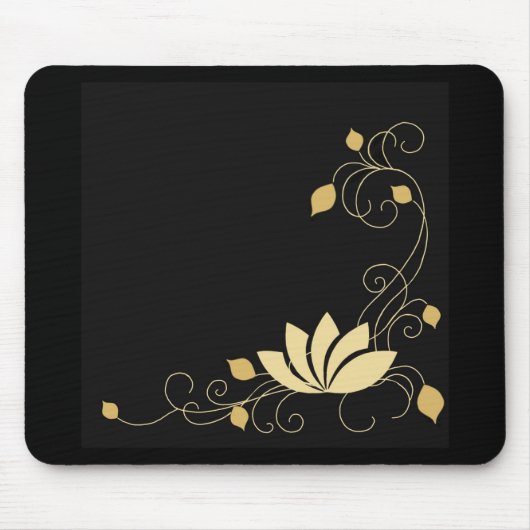 Mitternacht-Blume Mousepad (Vorne)