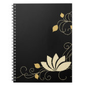 Mitternacht-Blume Notizblock (Vorderseite)