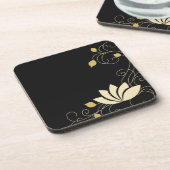 Mitternacht-Blume Untersetzer (Linke Seite)