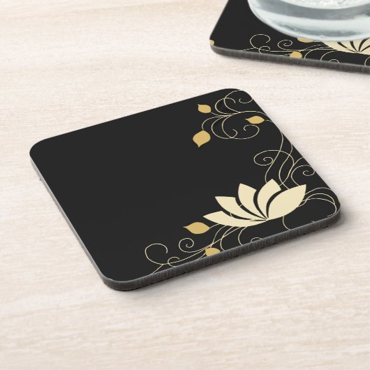 Mitternacht-Blume Untersetzer (Linke Seite)