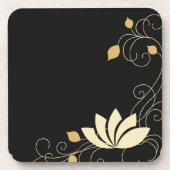 Mitternacht-Blume Untersetzer (Vorderseite)