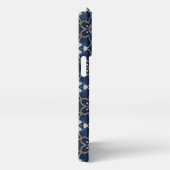 Mitternacht Blumen Muster iPhone Hülle (Rechte Seite)