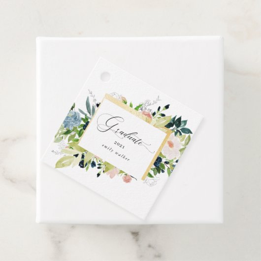 Mitternacht Blush Blues Abschluss Geschenkanhänger (Beispiel)