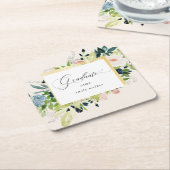 Mitternacht Blush Blues Abschluss Rechteckiger Pappuntersetzer (angewinkelt)