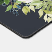 Mitternacht blütenblütenfarben elegant schreibtischunterlage (Ecke)