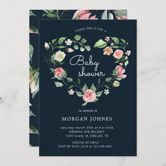 Mitternacht Blütendusche (Vorne/Hinten)