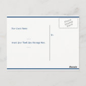 Mitternacht Breeze - Hochzeit Foto Danke Postcard Postkarte (Rückseite)