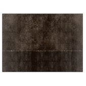 Mitternacht Bronze Romance | Satiny Grunge Damask Schneidebrett (Vorderseite)