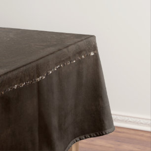 Mitternacht Bronze Romance Satiny Grunge Damask Tischdecke