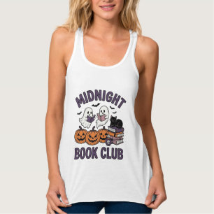 Mitternacht Buchclub Halloween-Lesedesign_1 Tank Top
