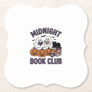 Mitternacht Buchclub Halloween-Lesedesign_1 Untersetzer