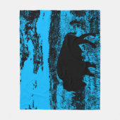 Mitternacht Buffalo - Plains Bison Throw Blanket Fleecedecke (Vorderseite)