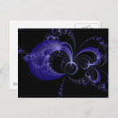 Mitternacht Butterfliegen Postkarte (Vorne/Hinten)