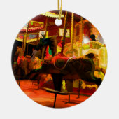 Mitternacht Carousel Ride Keramikornament (Vorne)