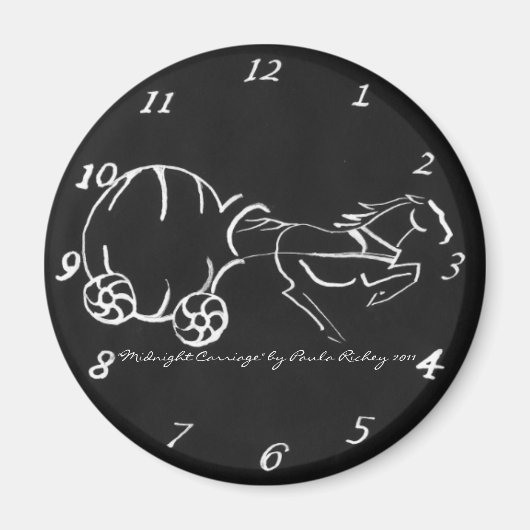 Mitternacht Carriage Black Magnet (Vorne)