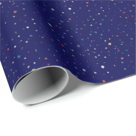 Mitternacht Confetti Spritzer Gift Wrap Geschenkpapier