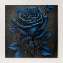 Mitternacht Deep Blue Rose Puzzle