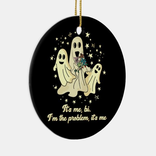 Mitternacht der Geist Ich bin das Problem. Keramik Ornament (Rechts)